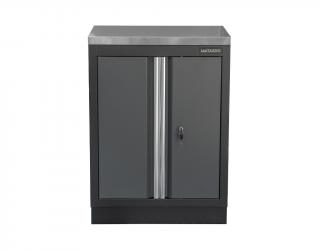 Matabro SET-CA01057, Dvoudveřová skříňka s nerezovou pracovní deskou | 1 police | 680x465x950 mm
