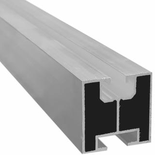 Montážní hliníkový profil 40x40 mm pro kladívkové šrouby, 220 cm