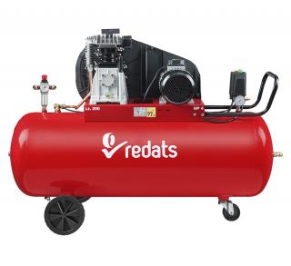 Redats 16-01-24, Olejový dvoupístový kompresor 200l, 400V, 3 kW
