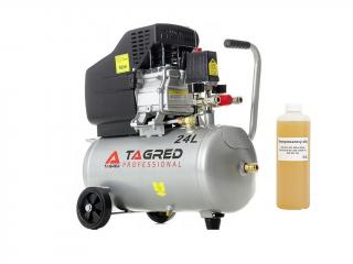 ROZBALENO - TAGRED TA300N, Olejový kompresor 24l, 230V | 2500W