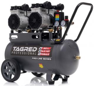 Tagred TA3386, Bezolejový kompresor s odlučovačem 50l, 230V, 4 písty, 4000W | 10 BAR