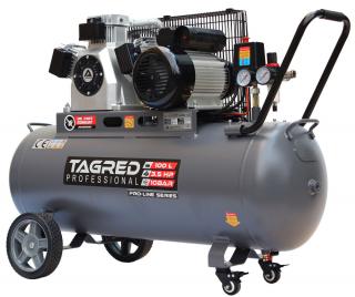 Tagred TA3390, Bezolejový kompresor s odlučovačem 100l, 230V, 3 písty, 3500W | 10 BAR