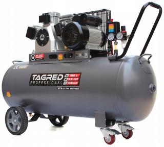 Tagred TA3392, Bezolejový kompresor s odlučovačem 150l, 230V, 3 písty, 3500W | 10 BAR