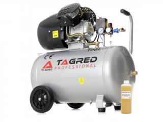 Tagred TA361, Olejový kompresor 100l, 230V s odlučovačem | 3500W