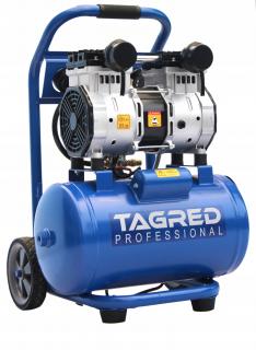 Tagred TA382, Bezolejový kompresor s odlučovačem 16l, 230V, 2 písty, 2000W | 10 BAR