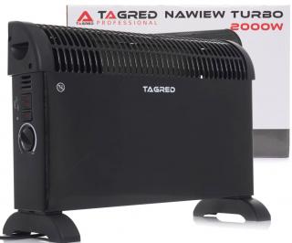 Tagred TA901B, Elektrický konvektor s termostatem 2000W, turbo vzduchu, černý