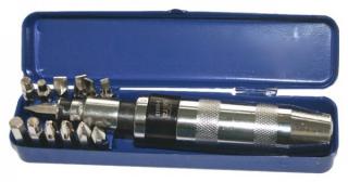 Úderový rázový šroubovák pro povolení šroubů, 1/2" 5/16", sada 14 ks, S-XSH13, V08075