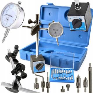 Vorfal V07101, Automatický magnetický stativ | číselníkový odchyloměr 0-10mm | sada 22 koncovek