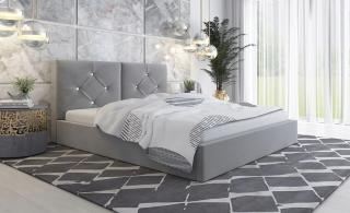 PROXIMA STORE.cz - Čalouněná postel SLIM V - barva na míru - 120/140/160/180 Veľkosť postele: Pre matrac 180 x 200 cm