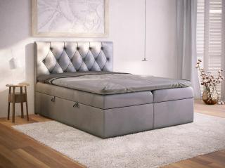 PROXIMA STORE.cz - Kontinentální boxspring postel LANDA - barva na míru - 120/140/160/180 Veľkosť postele: Pre matrac 160 x 200 cm