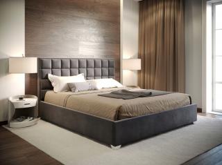 PROXIMA STORE.cz - Manželská postel MONZA - tmavě šedá 160 Velikost postele: Pre matrac 160 x 200 cm