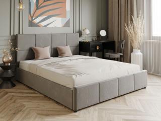 PROXIMASTORE.cz - Designová postel FABRIZZIO - šedá Veľkosť postele: Pre matrac 140 x 200 cm
