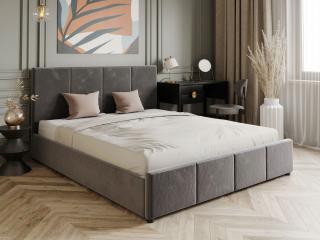PROXIMASTORE.cz - Designová postel FABRIZZIO - tmavě šedá Veľkosť postele: Pre matrac 140 x 200 cm
