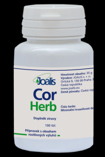 Joalis - CorHerb ( Cor Herb ) 100 tbl.  Doplněk stravy
