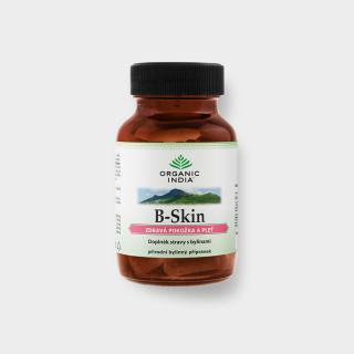 Organic India B  Bio Skin 60 kapslí - hormonální rovnováha, pokožka, krev  Doplněk stravy