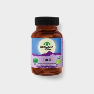 Organic India Bio Tulsi 60 kapslí - antioxidant, stres, relaxace  Doplněk stravy