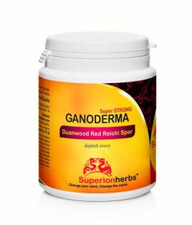superionherbs Ganoderma, Duanwood Red Reishi, 100% spórový prášek  Doplněk stravy