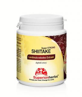 Superionherbs Shiitake extrakt 40% polysacharidů 90 kapslí  Doplněk stravy