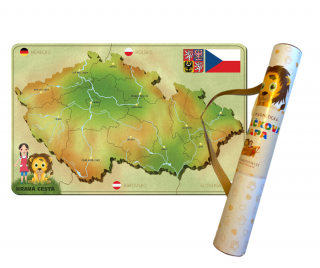 Dětská magnetická mapa ČR 36 x 56 cm