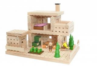 Dřevěná stavebnice - Chata 180 dílů