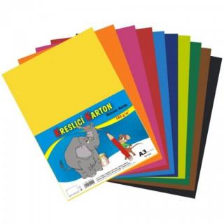 Kreslící karton barevný A3 60 listů