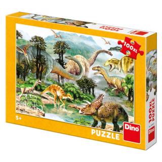 Puzzle - Život dinosaurů 100XL