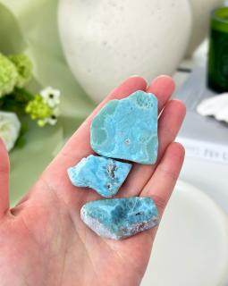 3ks set larimar leštěný Dominikánská rep. 51g