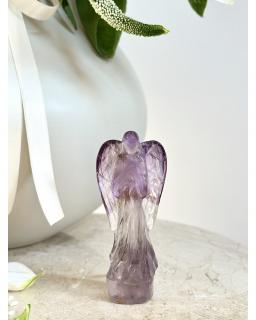 Anděl broušený z ametystu 123g 11cm TOP