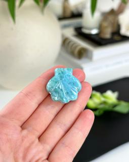 Larimar broušený mušle Dominikánská rep. 11g AAA