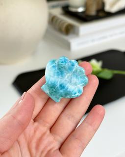 Larimar broušený mušle Dominikánská rep. 20g AAA