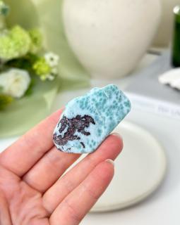 Larimar leštěná destička Dominikánská r. 27g