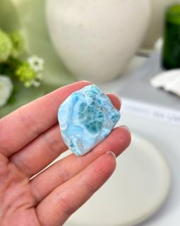 Larimar leštěný kámen Dominikánská r. 14g