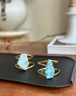 Larimar náramek dual gold Dominikánská rep. 17g