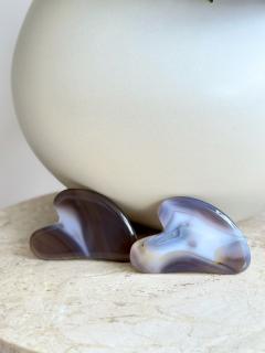 Masážní kámen gua sha z achátu