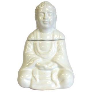 Aromalampa Sedící Budha bíla 11 cm