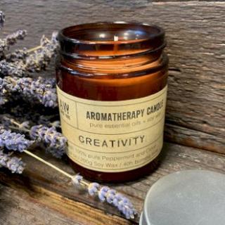 Aromaterapeutická sojová svíčka 200g Kreativita