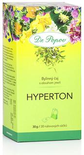 Bylinný porcovaný čaj HYPERTON s obsahem jmelí - 30g (20 sáčků)