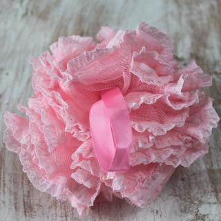 Koupelová houba s mašlí 1 ks Barva: Růžová