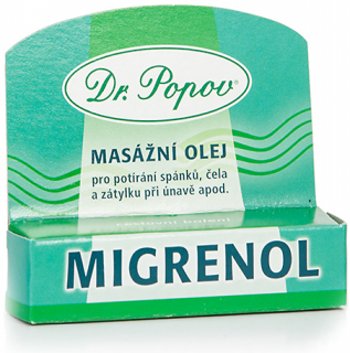 Masážní olej Migrenol, 6 ml, roll-on