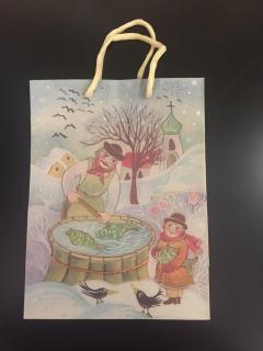 Vánoční dárková taška 18,3 x 24,3 cm