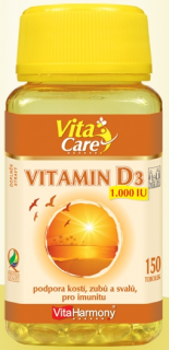Vitamin D3 1.000 IU (25 µg) - 150 tbl.