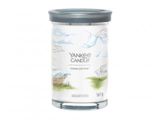 Vonná svíčka Yankee CandleSignature tumbler Clean Cotton 567g