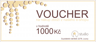 Voucher na nákup zboží v hodnotě 1000Kč 1ks