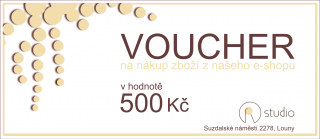 Voucher na nákup zboží v hodnotě 500Kč 1ks