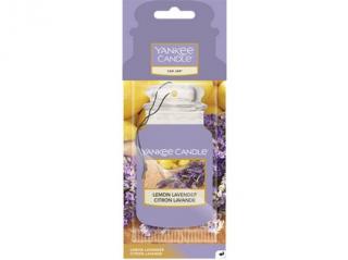 Yankee Candle Lemon lavender papírová visačka do auta 1 ks