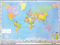 Nástěnná mapa - svět