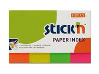Papírové samolepicí záložky STICK 'N 50 x 20 mm - 4 x 50 ks