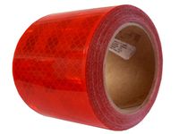 Reflexní páska - červená, pevný podklad, 1 bm
