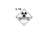 Samolepka bezp.značka tř.7,č.7A Radioactive I, 25x25