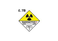 Samolepka bezp.značka tř.7,č.7B,Radioactive II, 25x25